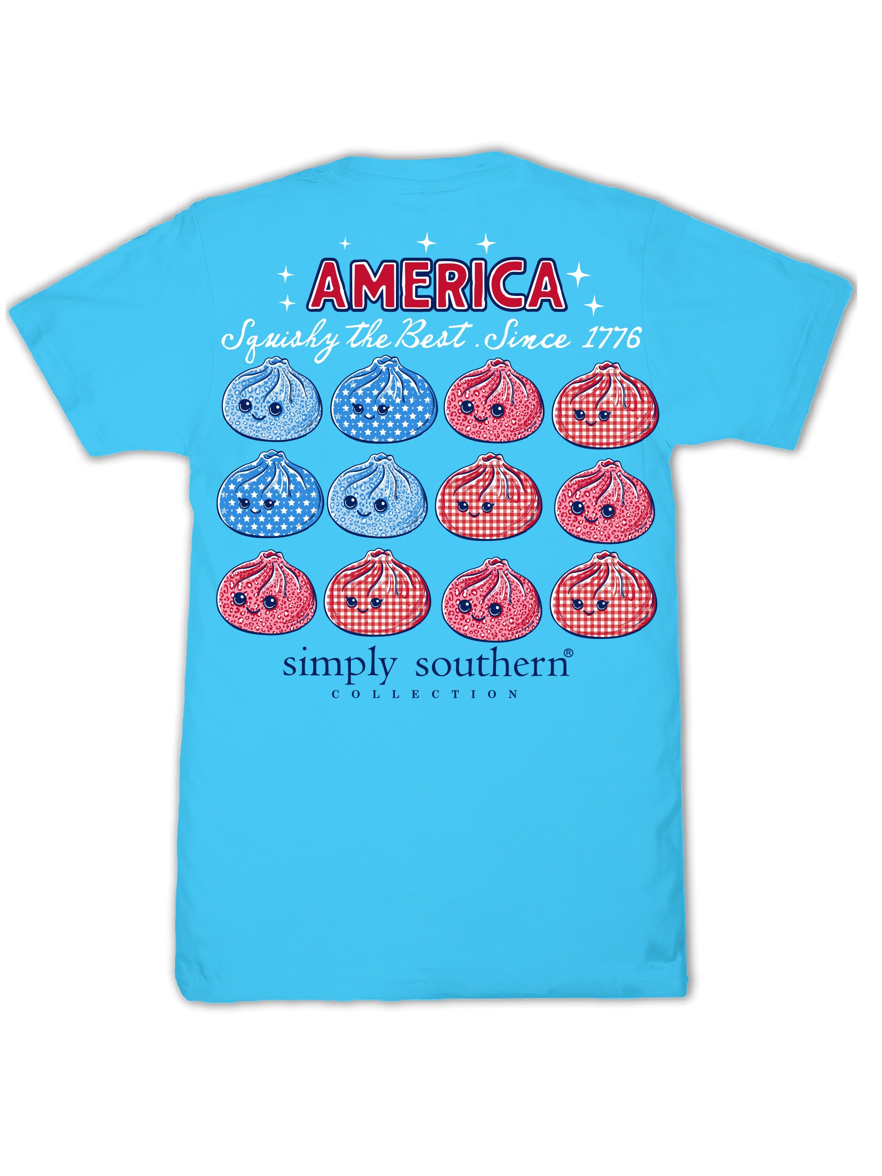 Simply Southern USA 1776 Squishy Dumpling Lagoon T-Shirt