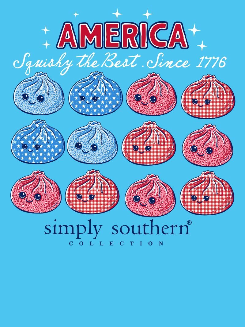 Simply Southern USA 1776 Squishy Dumpling Lagoon T-Shirt