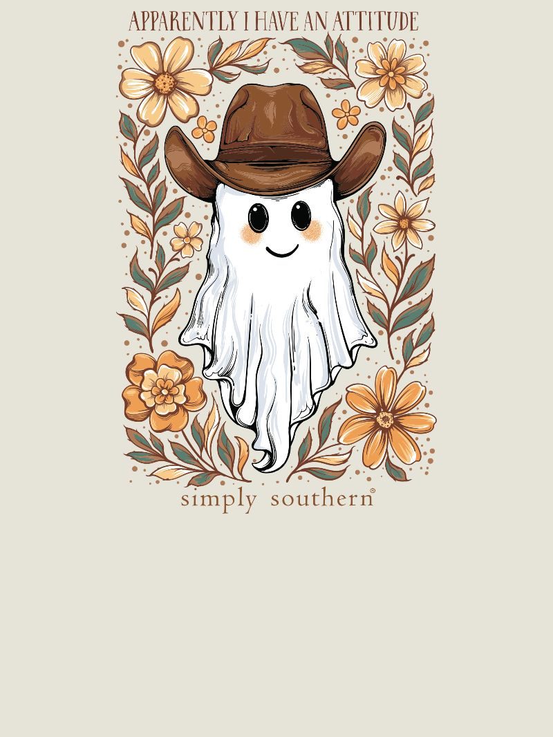 Simply Southern Have An Attitude Ghost Fall T-Shirt