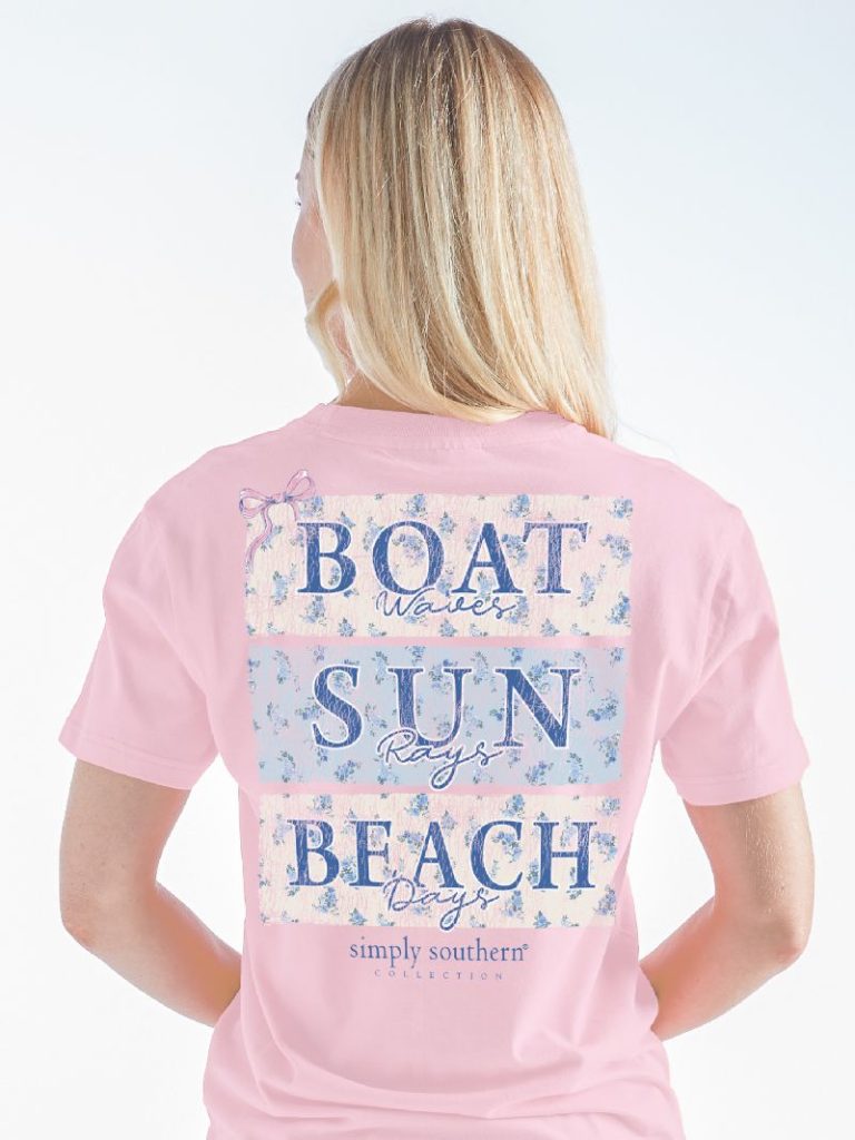 Simply Southern Boat Sun Beach T-Shirt - SimplyCuteTees