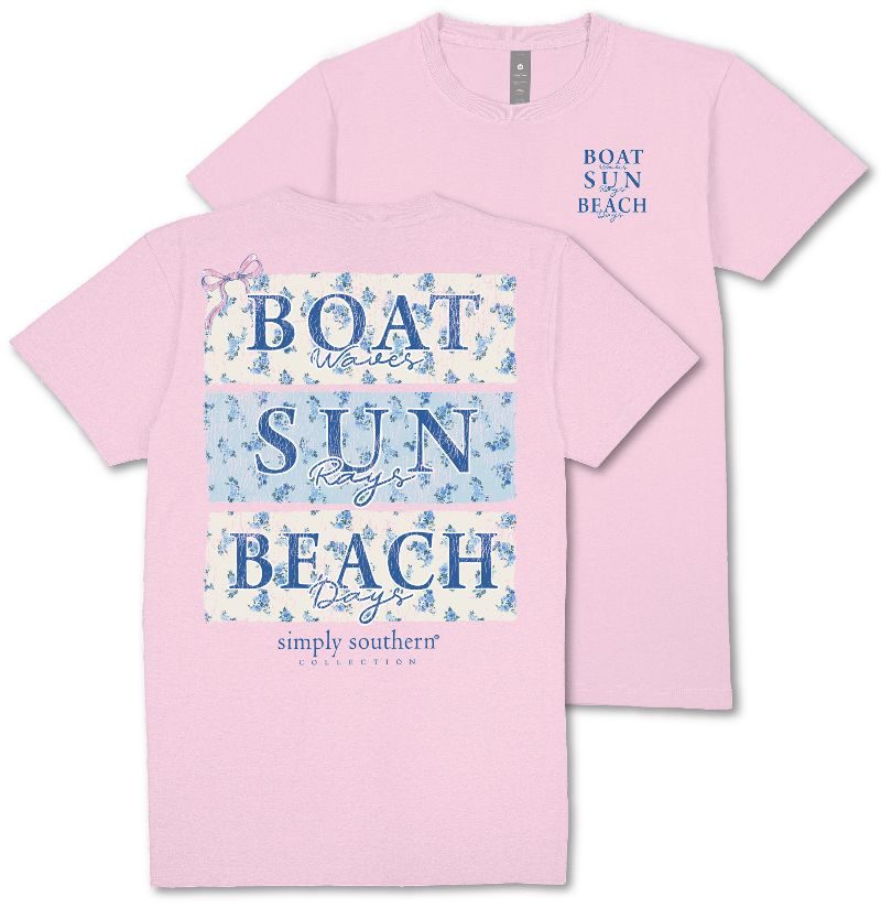 Simply Southern Boat Sun Beach T-Shirt - SimplyCuteTees