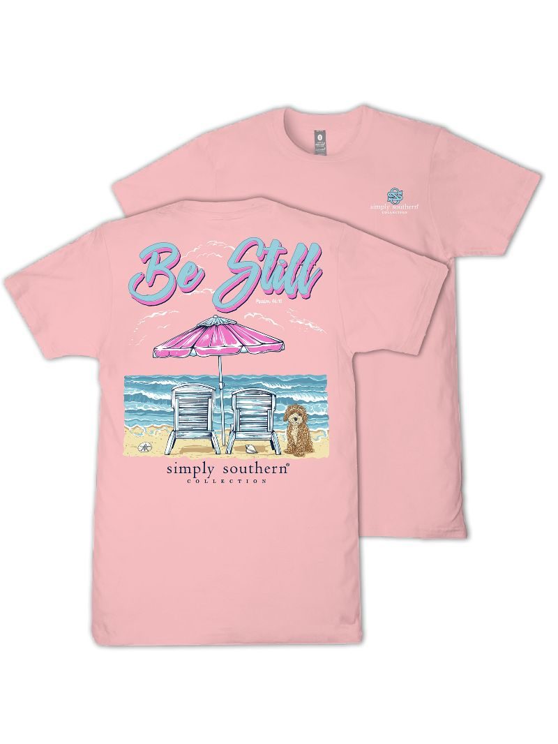 Simply Southern Be Still Beach Tearose T-Shirt - SimplyCuteTees