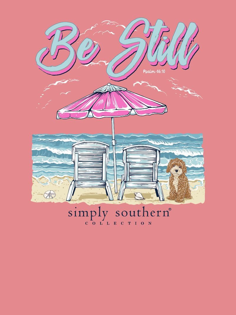Simply Southern Be Still Beach Tearose T-Shirt - SimplyCuteTees