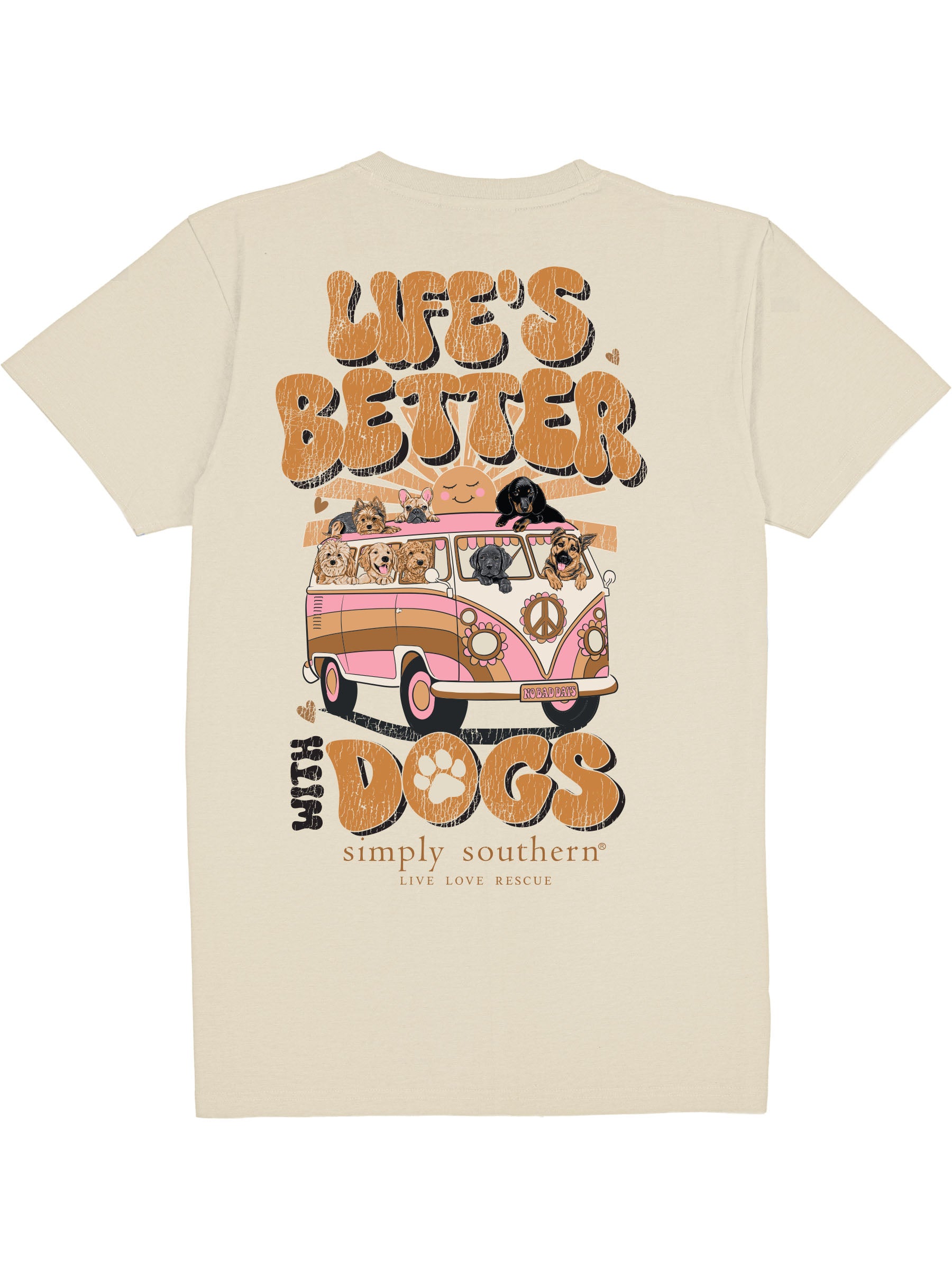 Simply Southern Life's Better With Dogs T-Shirt