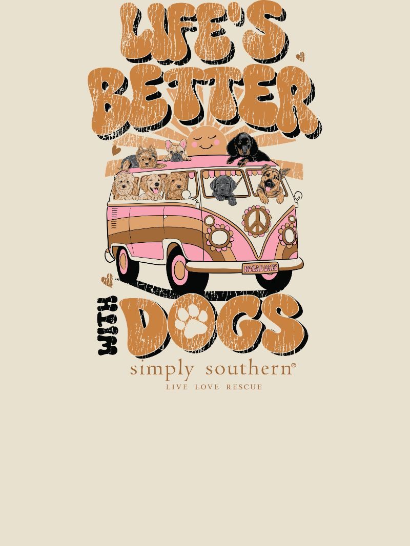Simply Southern Life's Better With Dogs T-Shirt