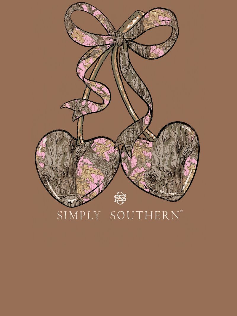 Simply Southern Camo Cherry Bow T-Shirt - SimplyCuteTees