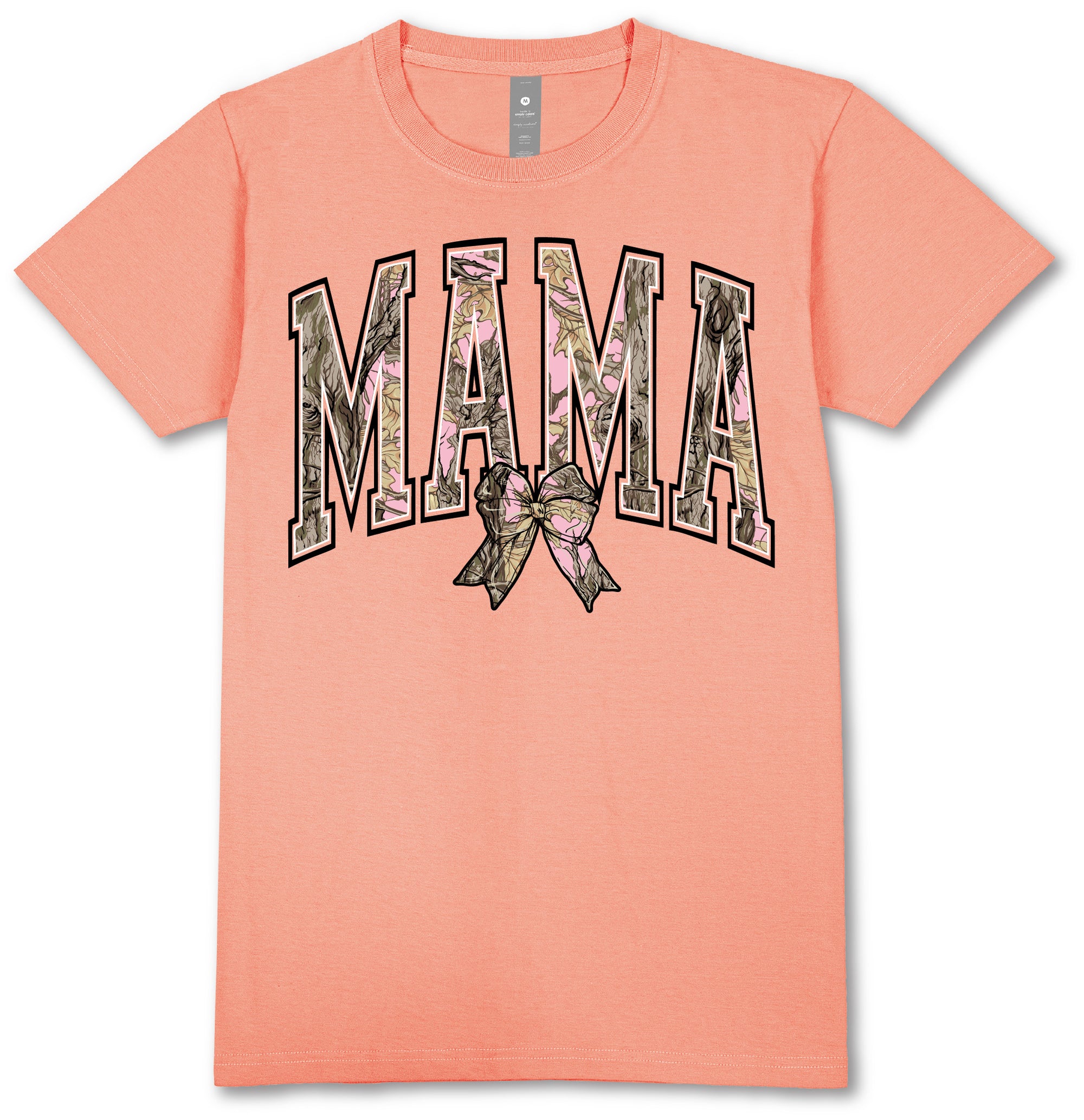 Simply Southern Camo Bow Mama T-Shirt - SimplyCuteTees