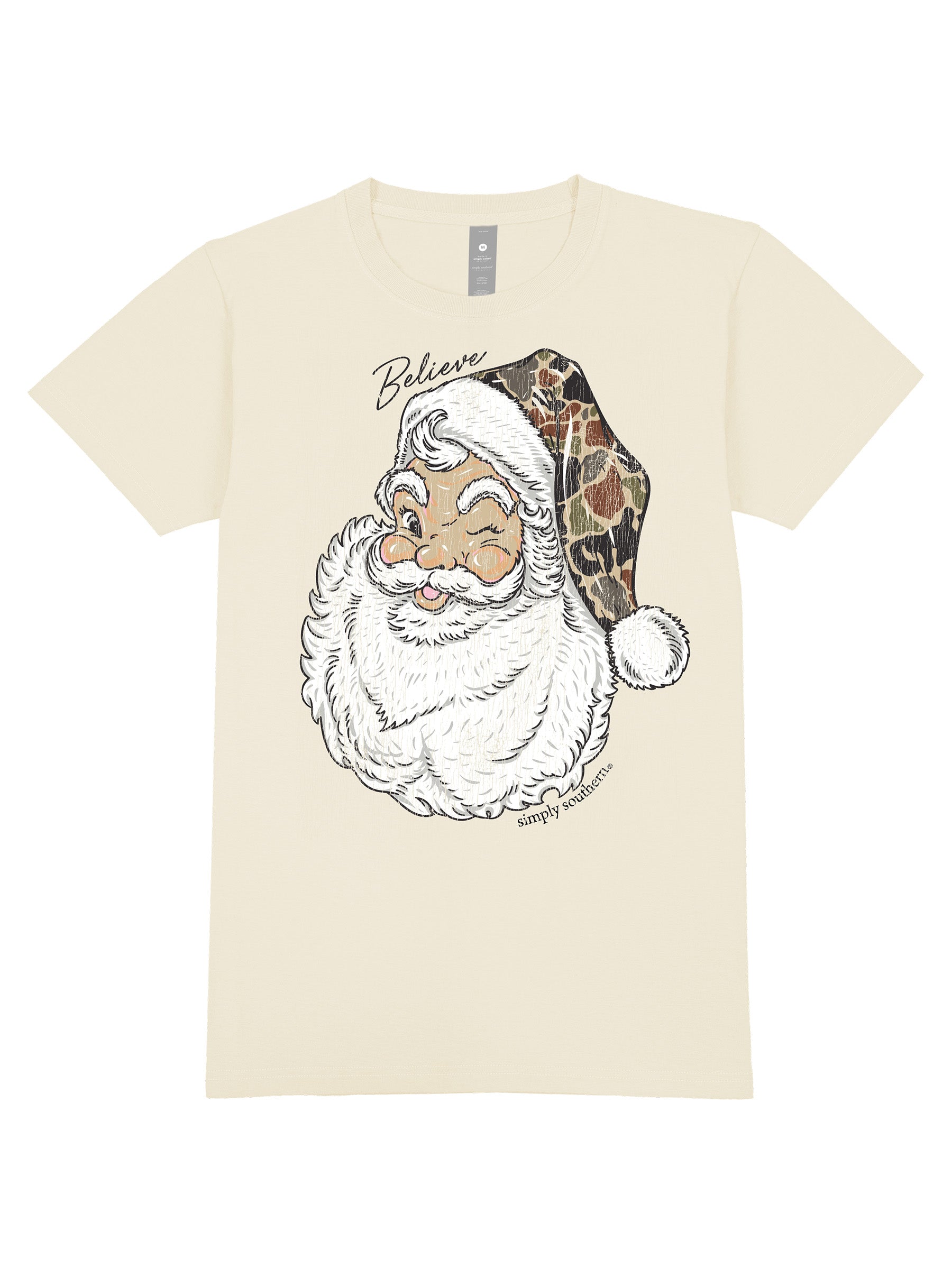 Simply Southern Christmas Camo Santa Holiday Unisex T-Shirt