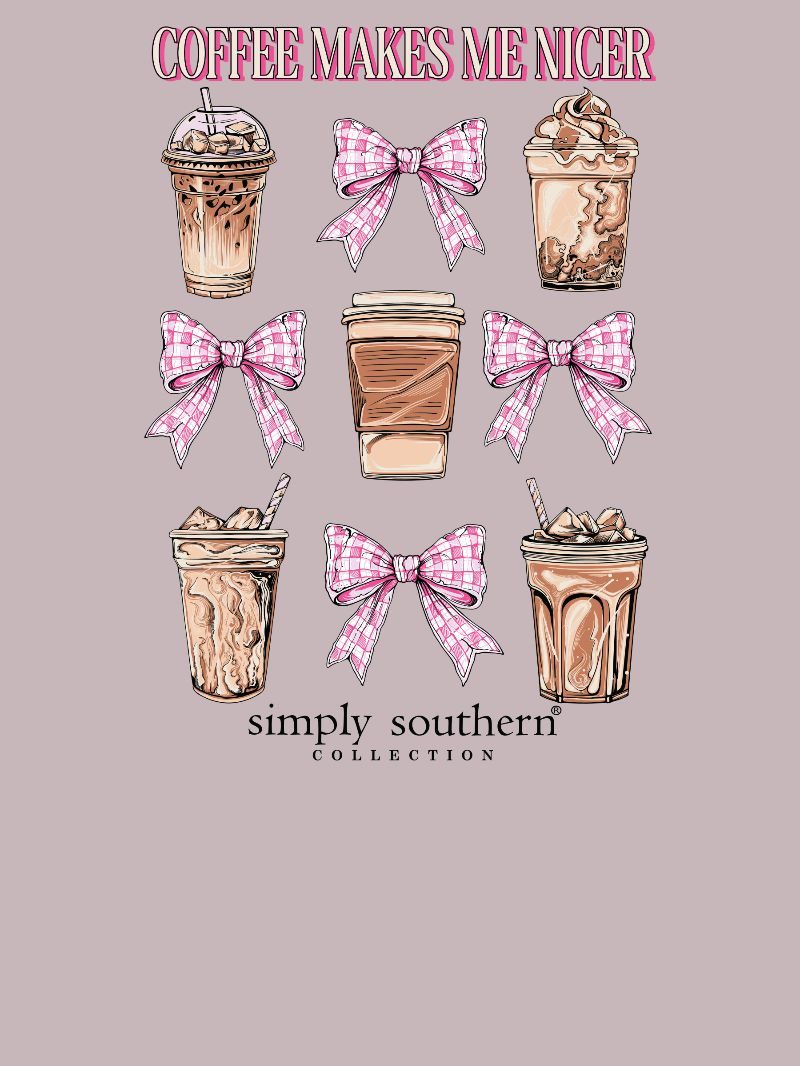 Simply Southern Coffee Nicer Driftwood T-Shirt - SimplyCuteTees