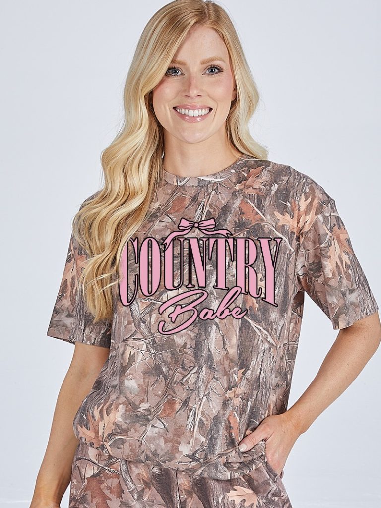 Simply Southern Country Babe Camo T-Shirt