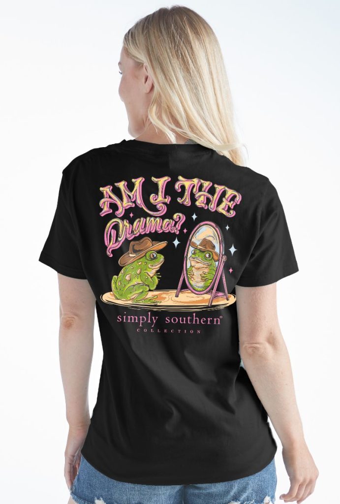 Simply Southern Drama Frog Mirror T-Shirt