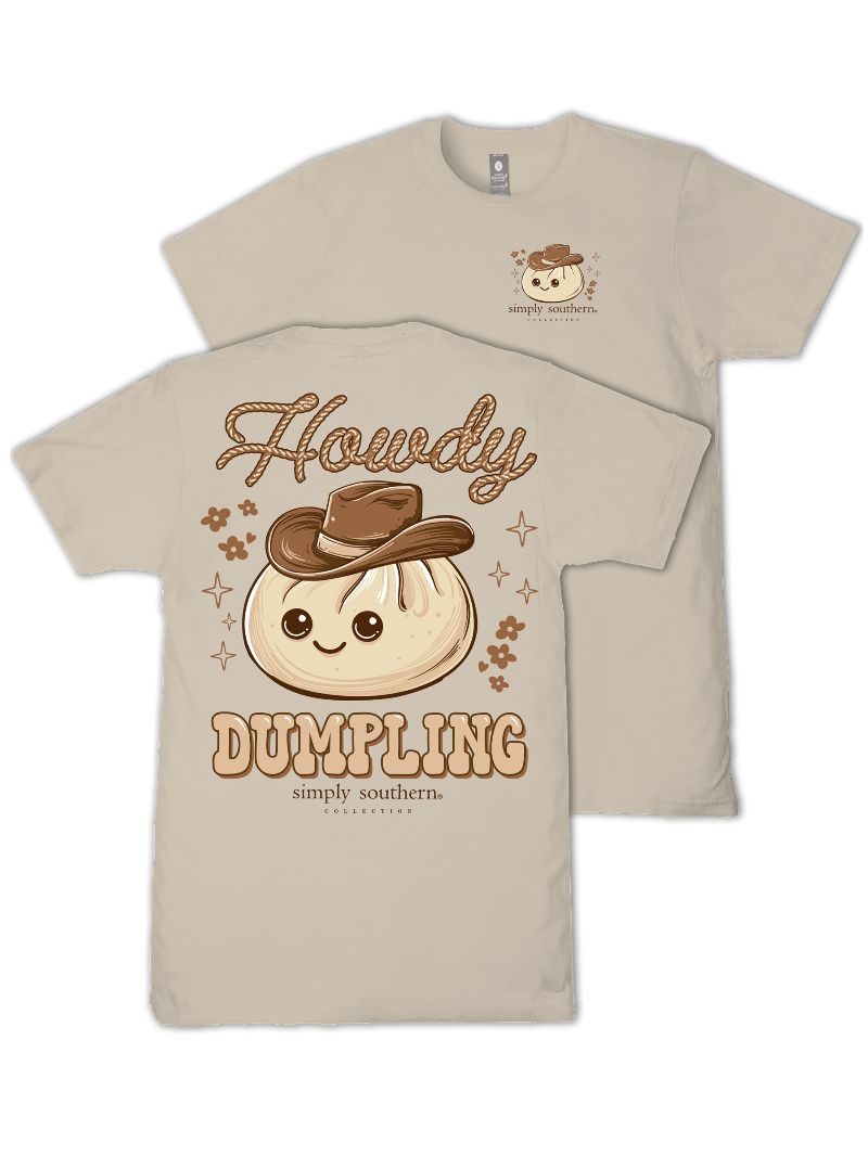 Simply Southern Squish Howdy Dumpling Clay T-Shirt