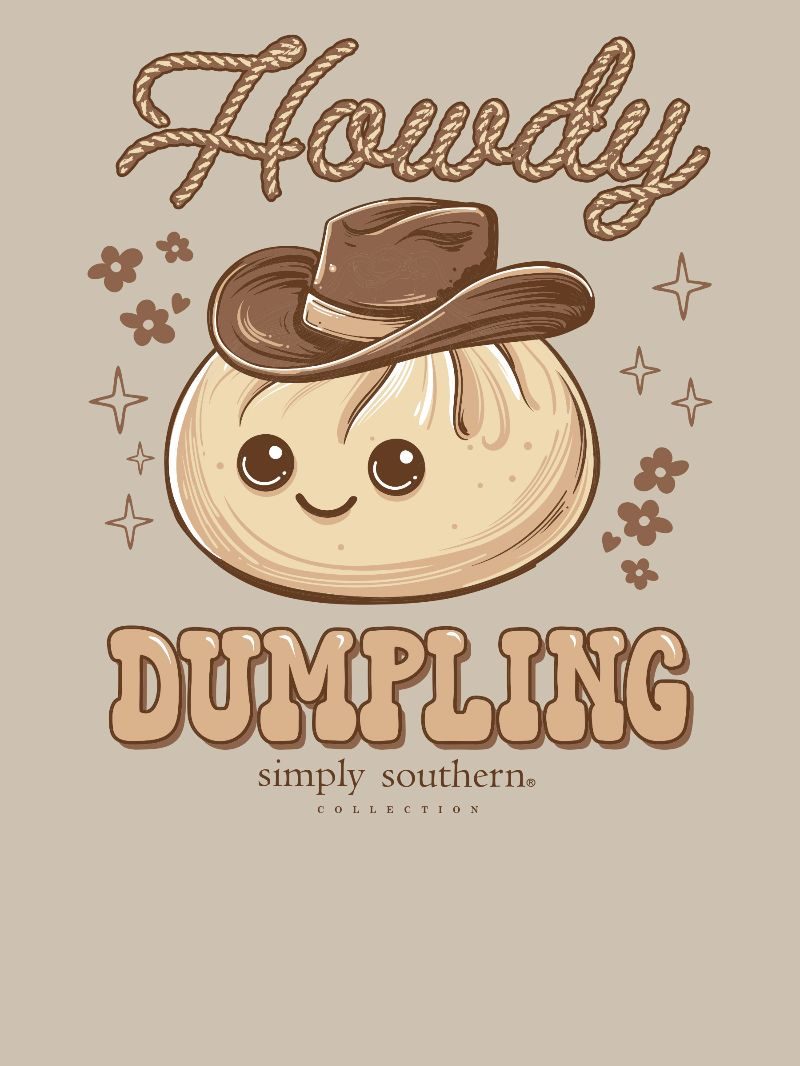 Simply Southern Squish Howdy Dumpling Clay T-Shirt