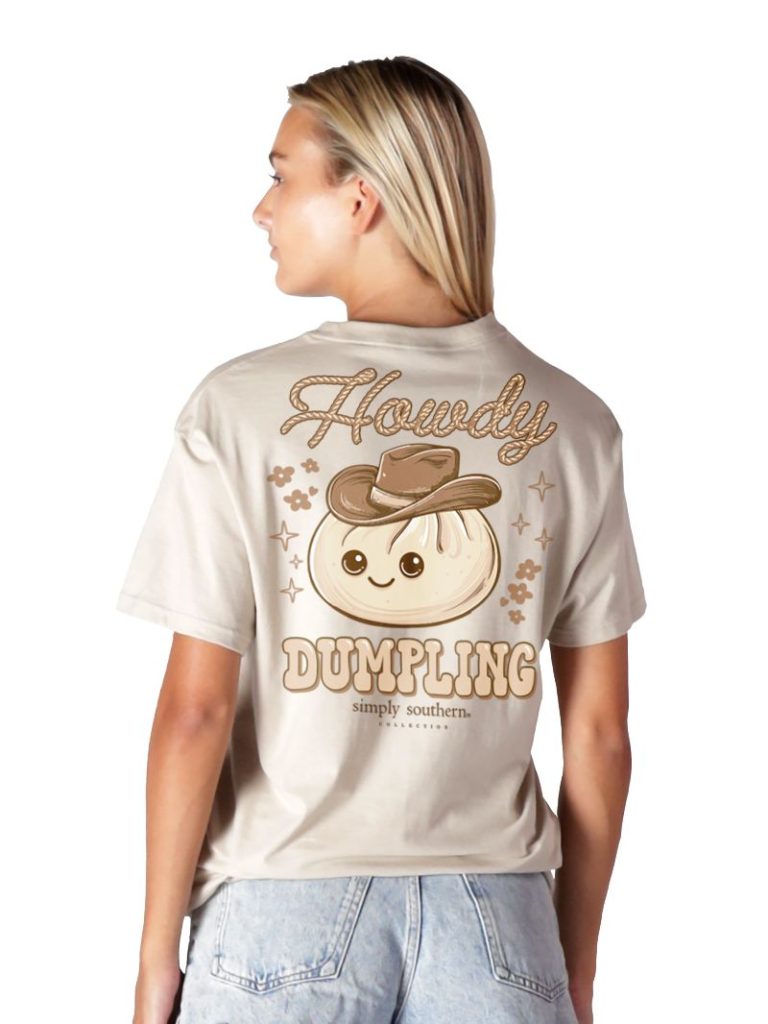Simply Southern Squish Howdy Dumpling Clay T-Shirt