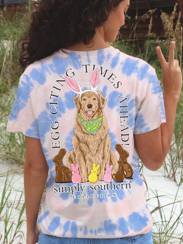 Simply Southern Egg-Citing Easter Tie Dye T-Shirt - SimplyCuteTees