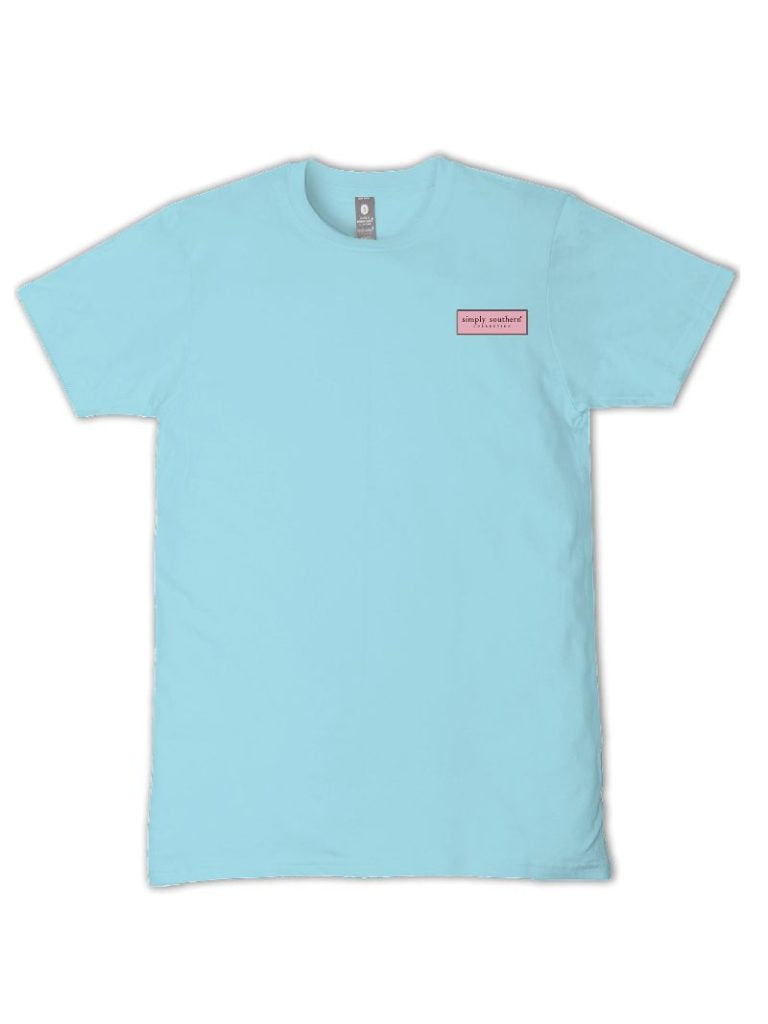 Simply Southern Walk By Faith Beach Agean T-Shirt - SimplyCuteTees
