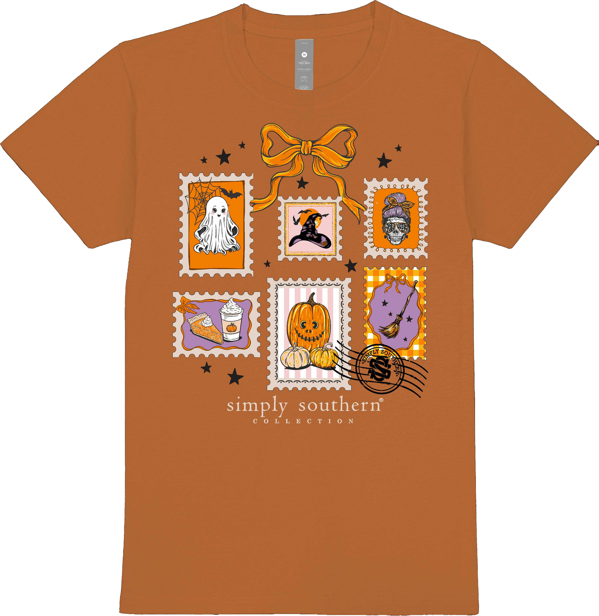 Simply Southern Spooky Stamps Fall T-Shirt - SimplyCuteTees