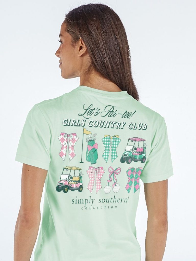 Simply Southern Country Club Golf T-Shirt - SimplyCuteTees