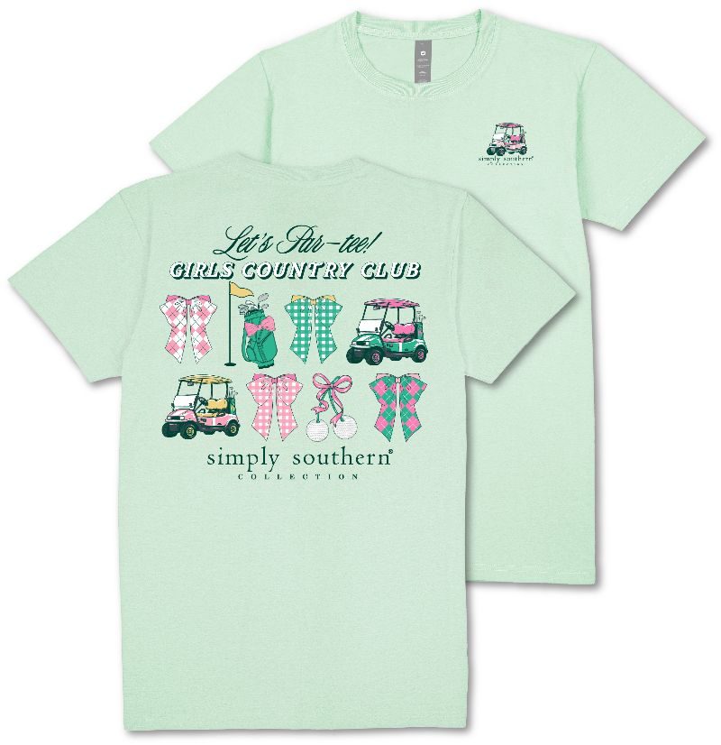 Simply Southern Country Club Golf T-Shirt - SimplyCuteTees