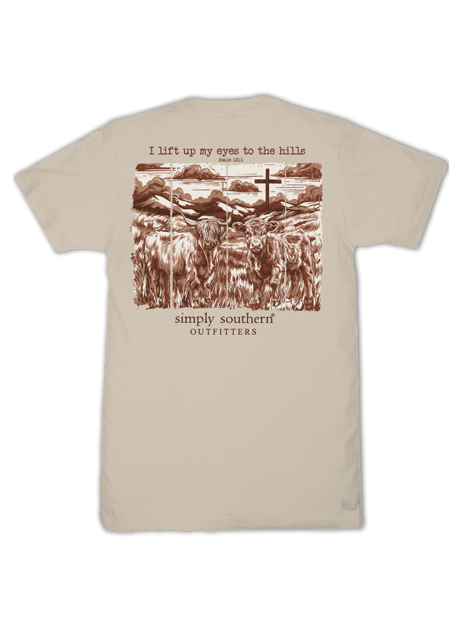 Simply Southern Hills Cow Faith Clay T-Shirt - SimplyCuteTees