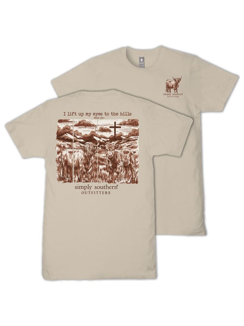 Simply Southern Hills Cow Faith Clay T-Shirt - SimplyCuteTees