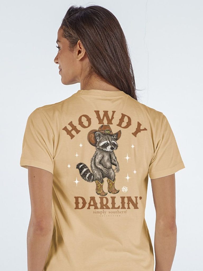 Simply Southern Howdy Raccoon T-Shirt - SimplyCuteTees