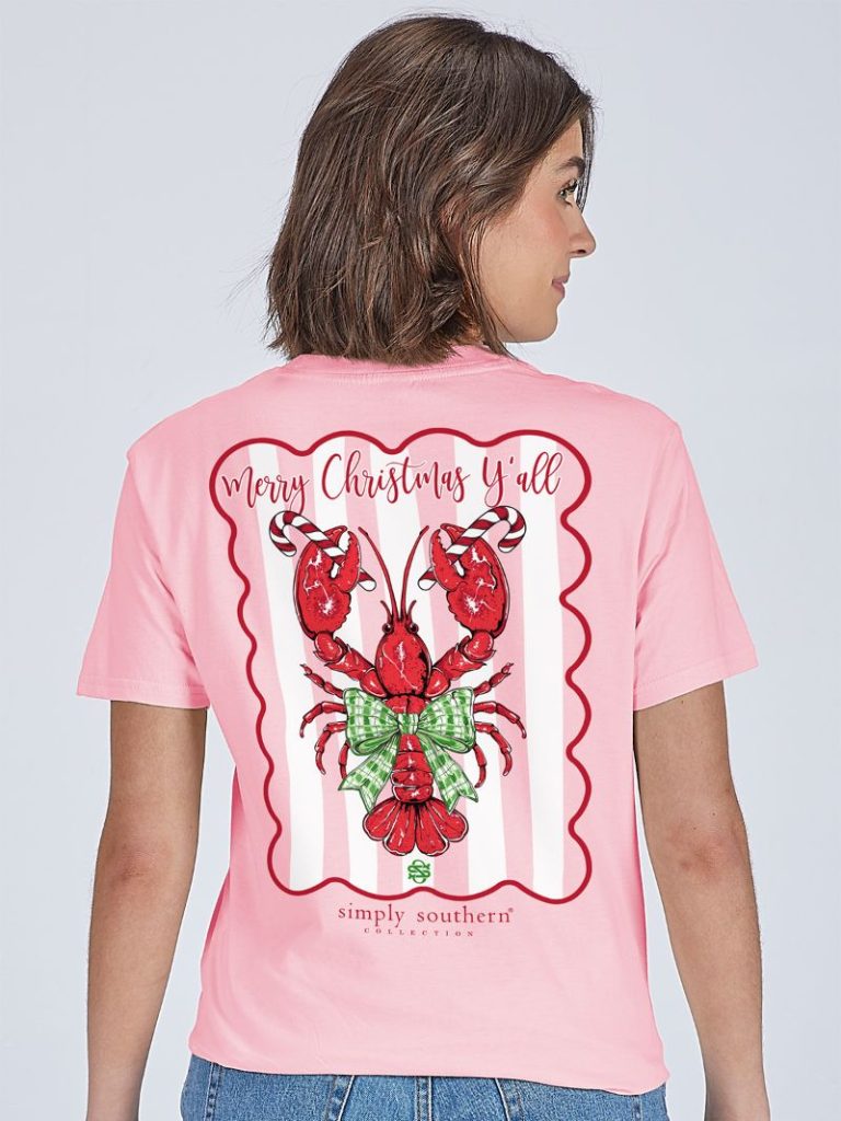 Simply Southern Christmas Lobster Holiday T-Shirt