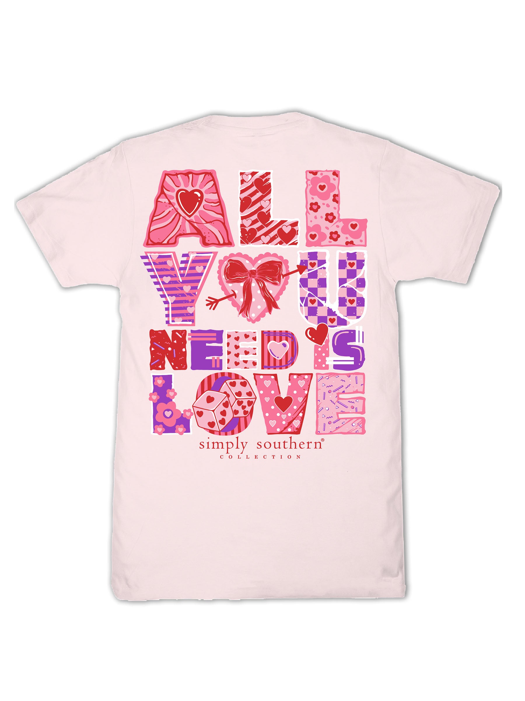 Simply Southern Xoxo Love Rosy T-Shirt - SimplyCuteTees