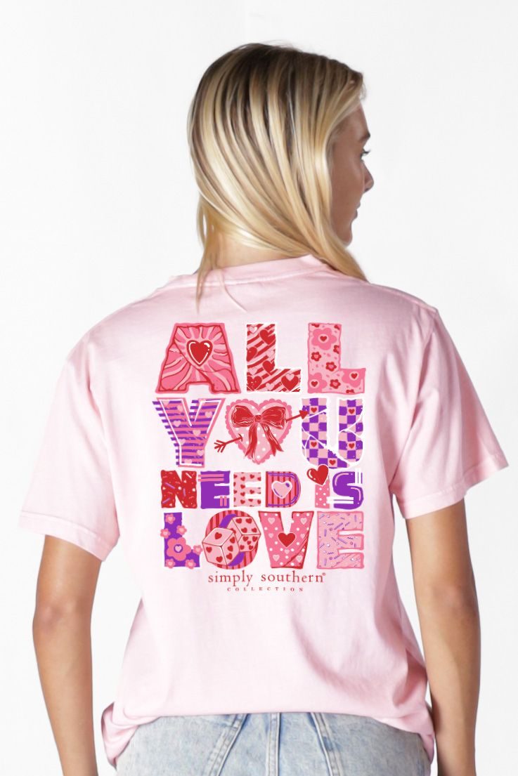 Simply Southern Xoxo Love Rosy T-Shirt - SimplyCuteTees
