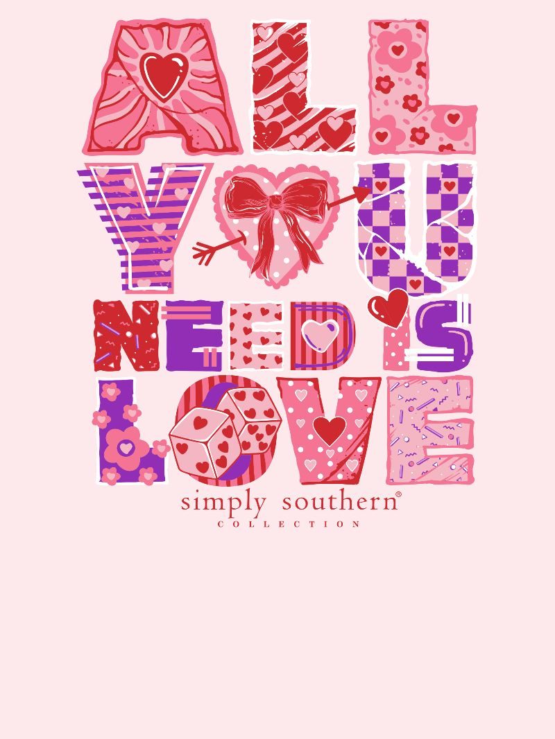 Simply Southern Xoxo Love Rosy T-Shirt - SimplyCuteTees