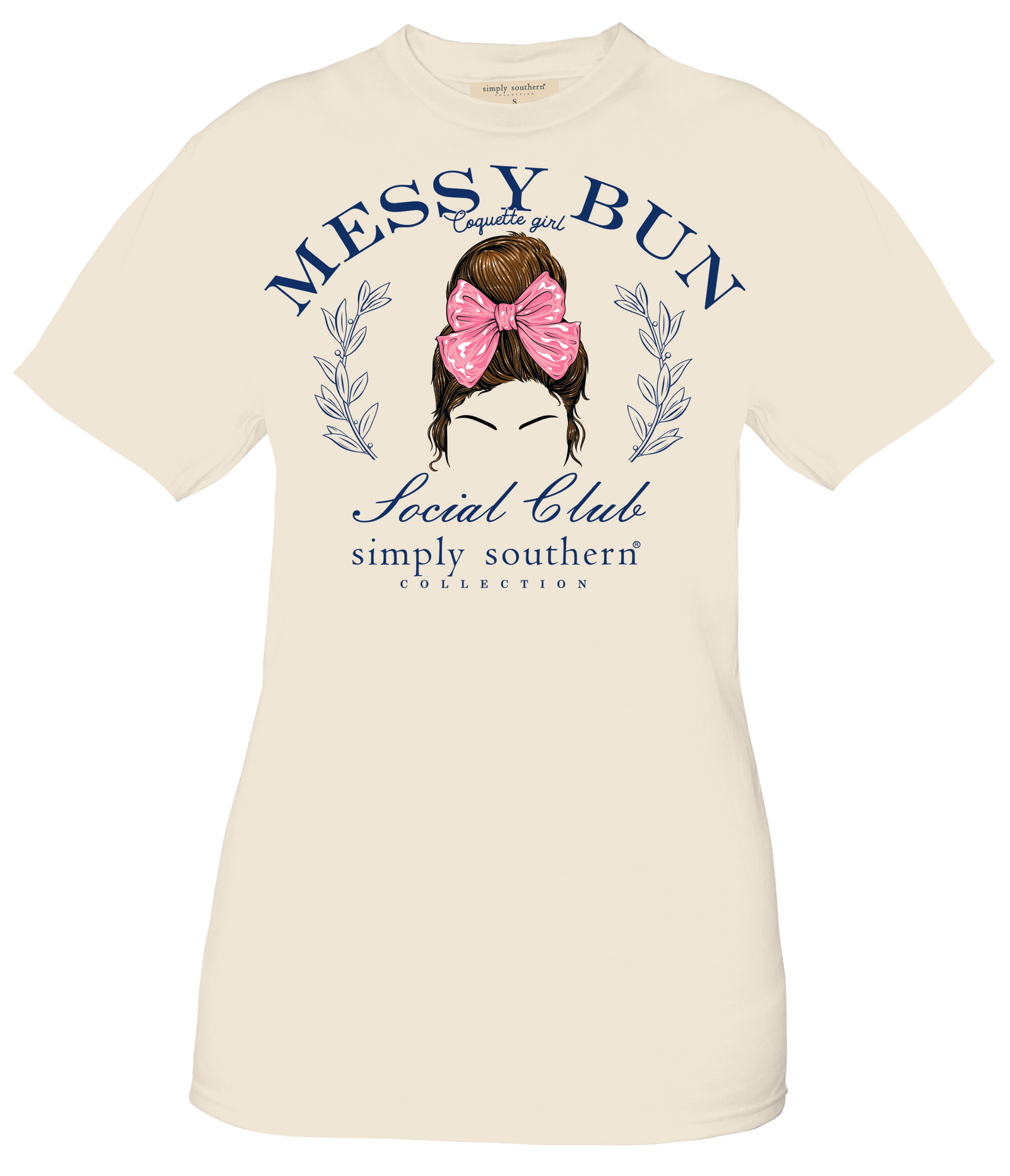 Simply Southern Messy Bun Social Club T-Shirt - SimplyCuteTees