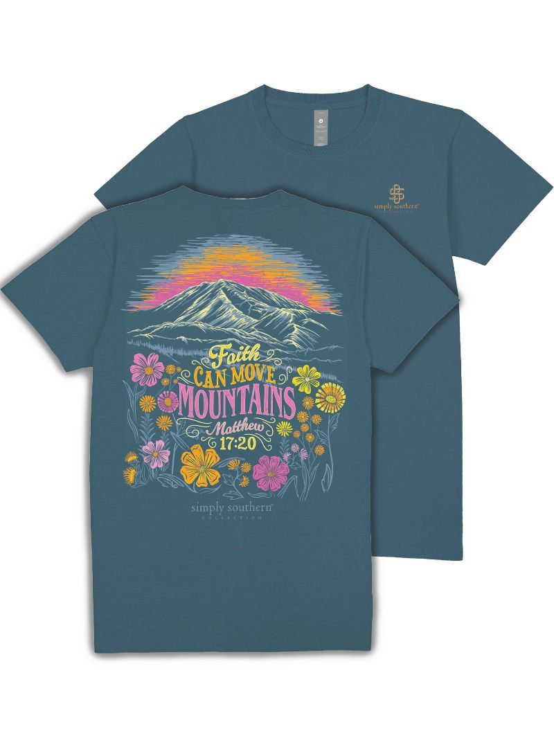 Simply Southern Faith Move Mountains T-Shirt - SimplyCuteTees