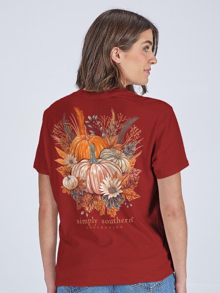 Simply Southern Harvest Pumpkins Fall T-Shirt - SimplyCuteTees