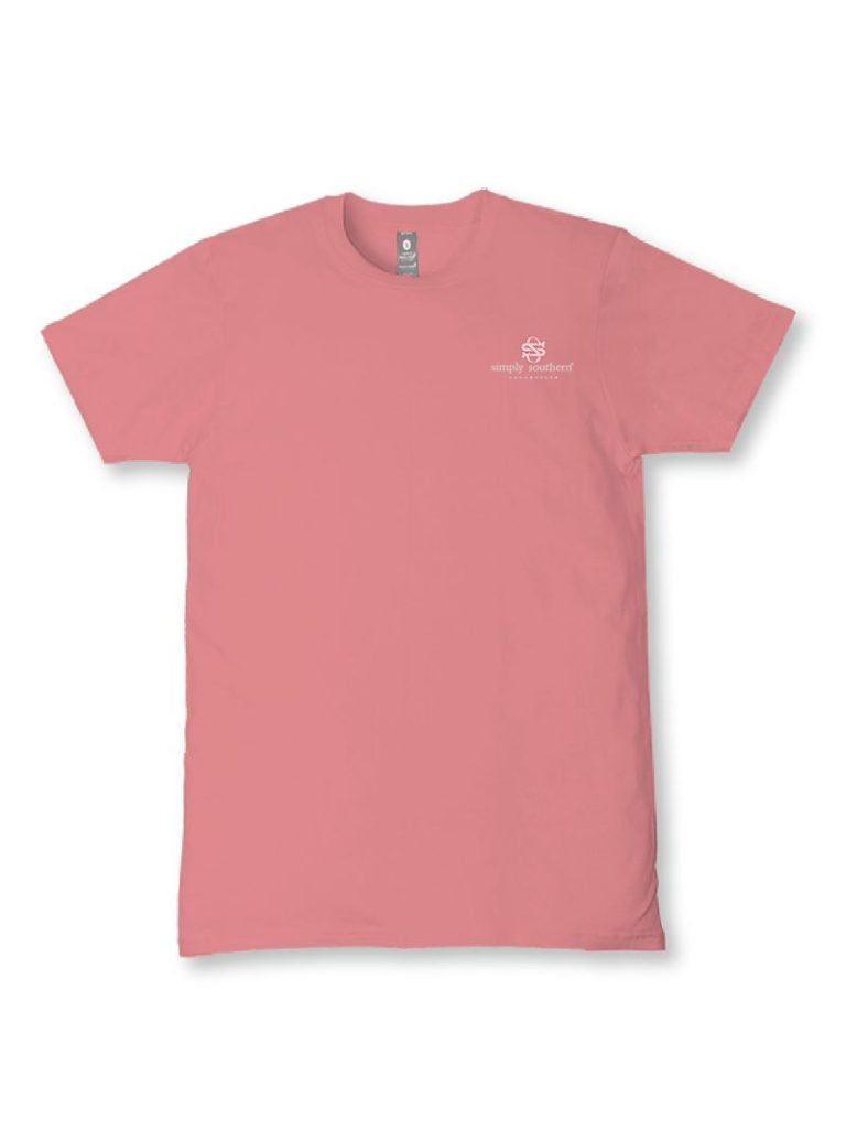 Simply Southern Pray Highland Cow Tearose T-Shirt