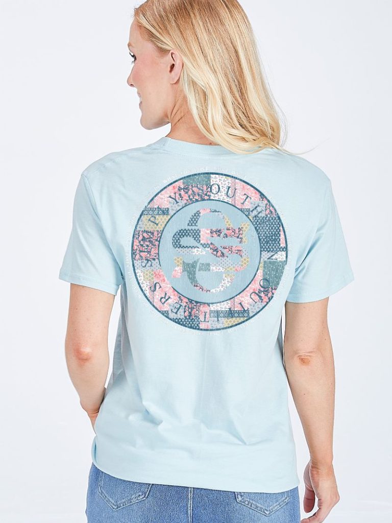 Simply Southern Quilted Logo Patchwork T-Shirt - SimplyCuteTees