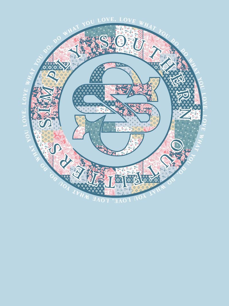 Simply Southern Quilted Logo Patchwork T-Shirt - SimplyCuteTees