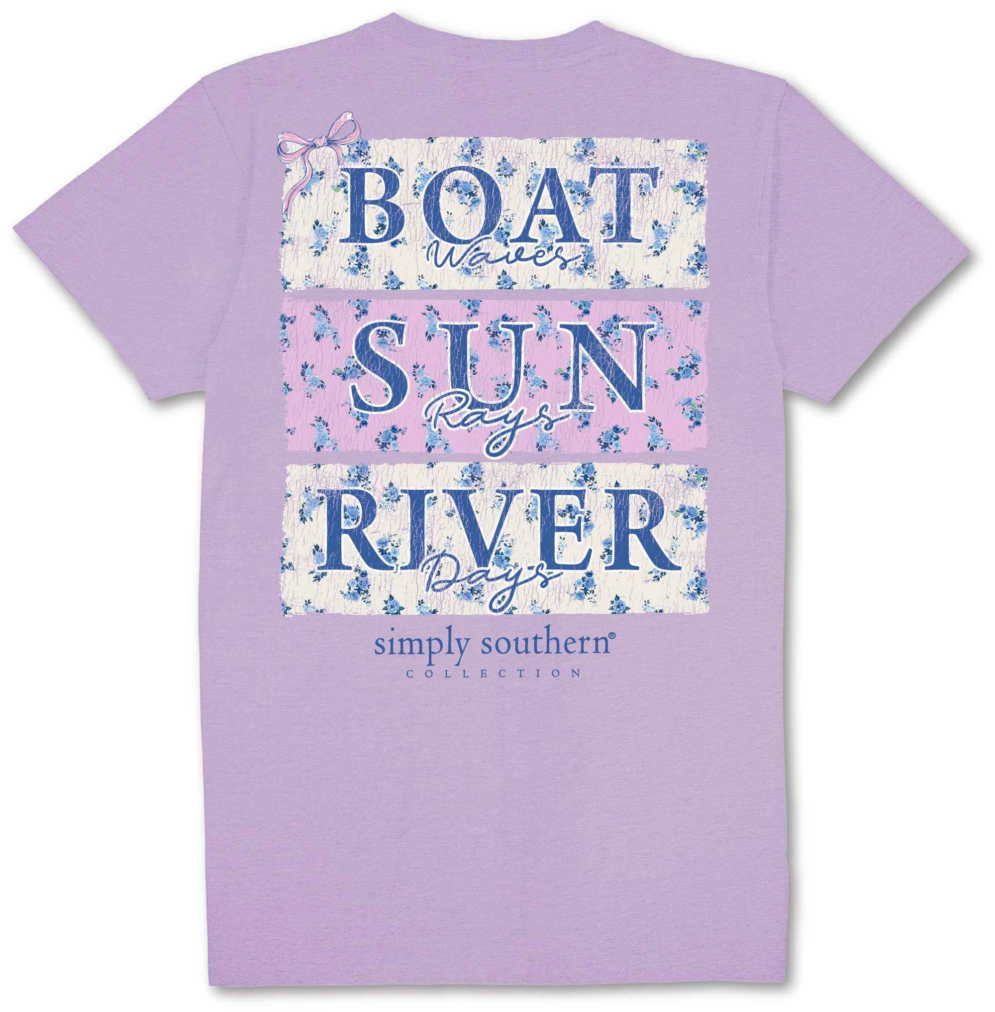 Simply Southern Boat Sun River T-Shirt - SimplyCuteTees