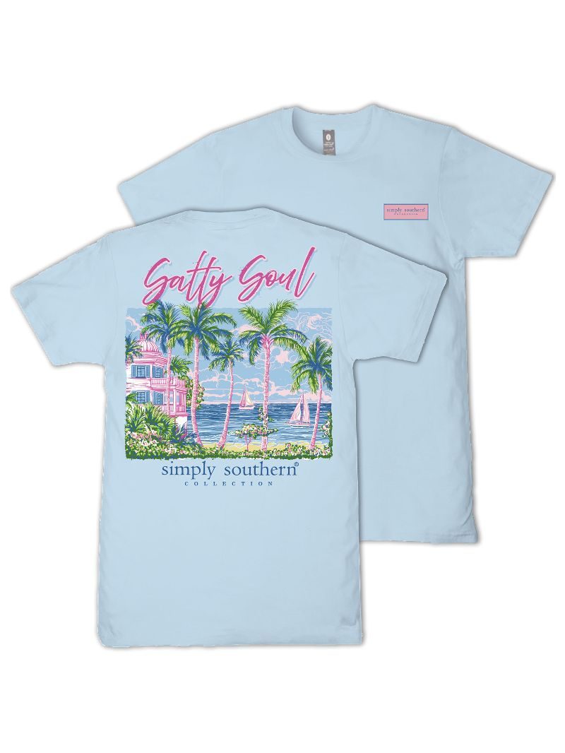 Simply Southern Salty Soul Ice T-Shirt - SimplyCuteTees