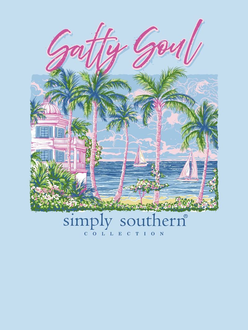 Simply Southern Salty Soul Ice T-Shirt - SimplyCuteTees