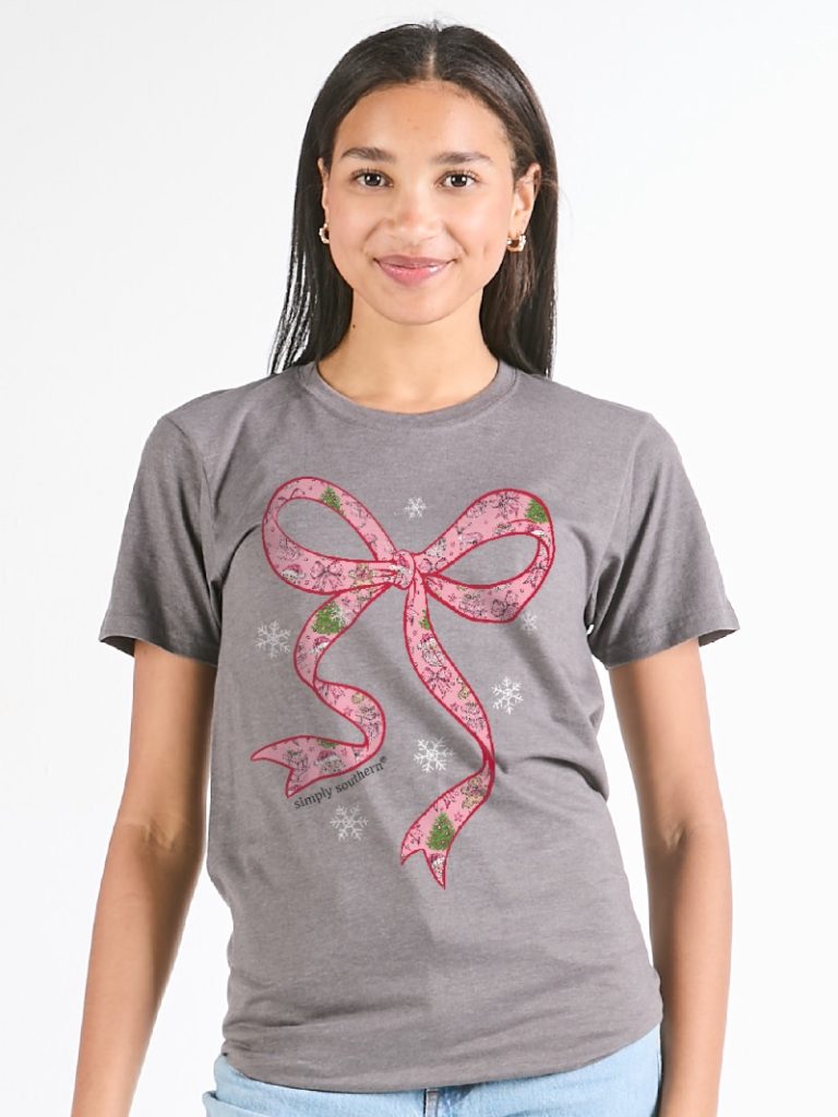 Simply Southern Santa Bow Holiday T-Shirt