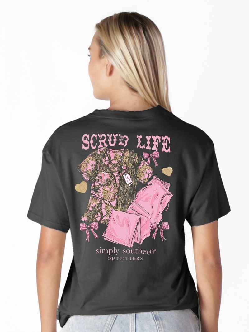Simply Southern Camo Scrub Life T-Shirt - SimplyCuteTees