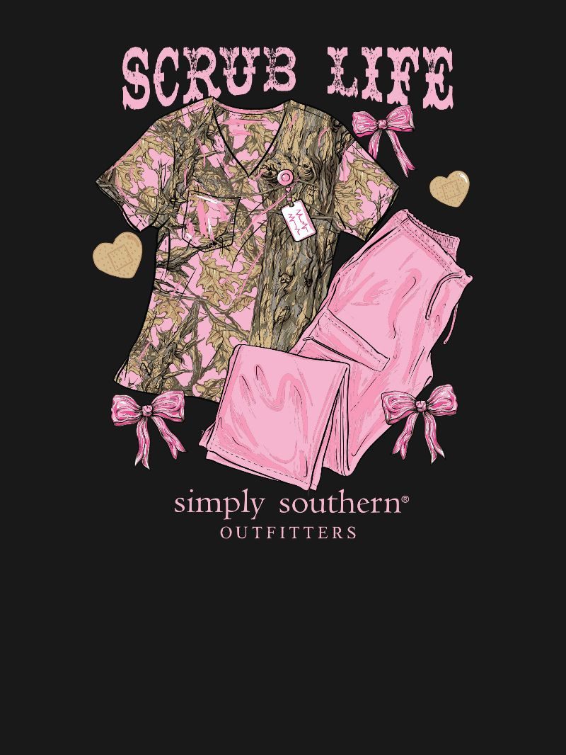 Simply Southern Camo Scrub Life T-Shirt - SimplyCuteTees