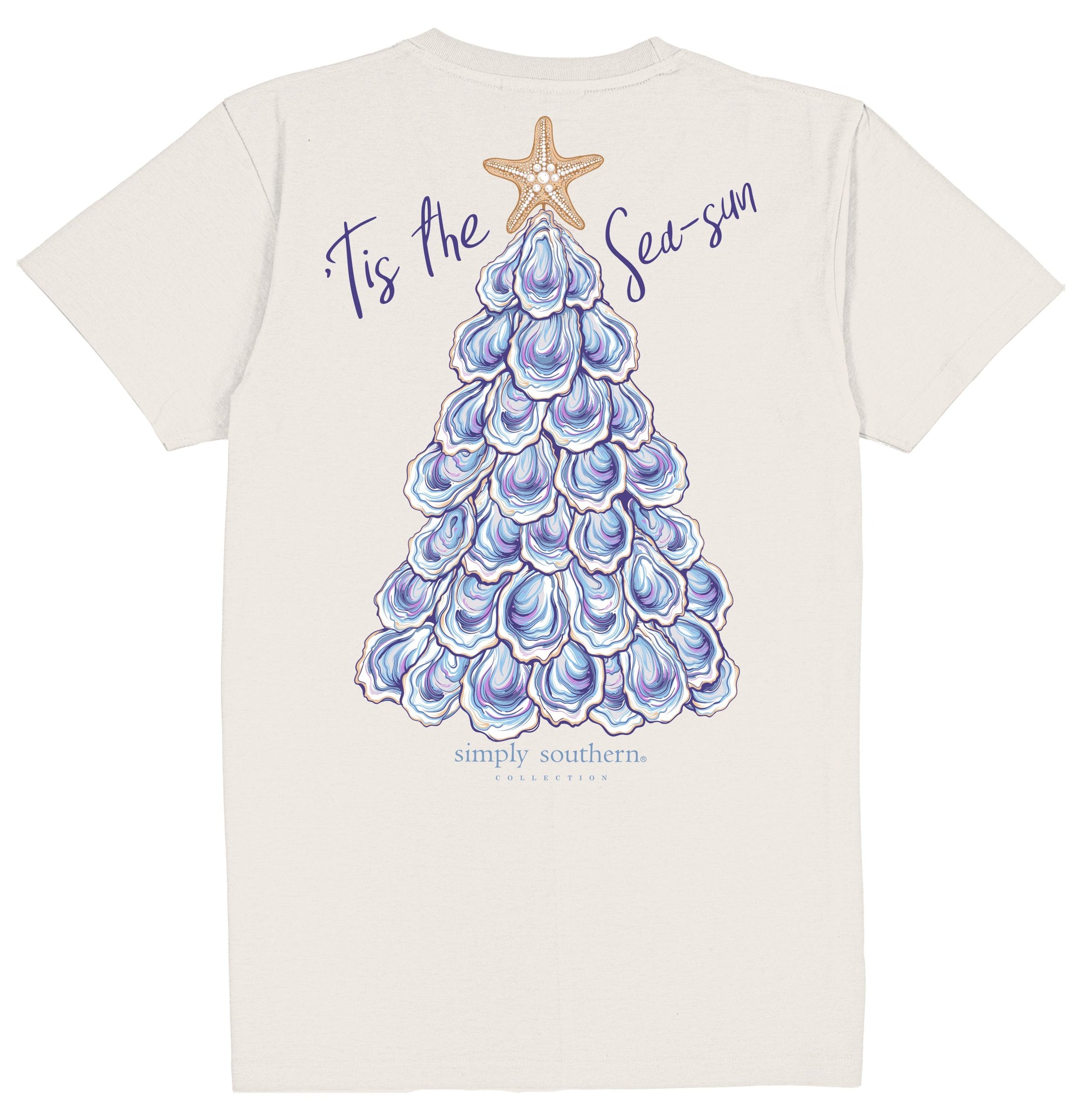 Simply Southern Sea Sun Oyster Tree Holiday T-Shirt