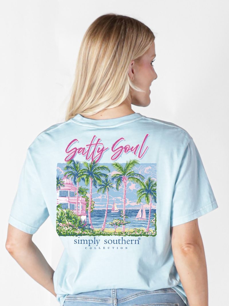 Simply Southern Salty Soul Ice T-Shirt - SimplyCuteTees