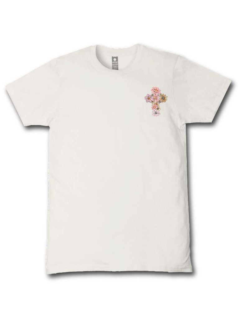 Simply Southern Well Soul Flower Cross T-Shirt - SimplyCuteTees
