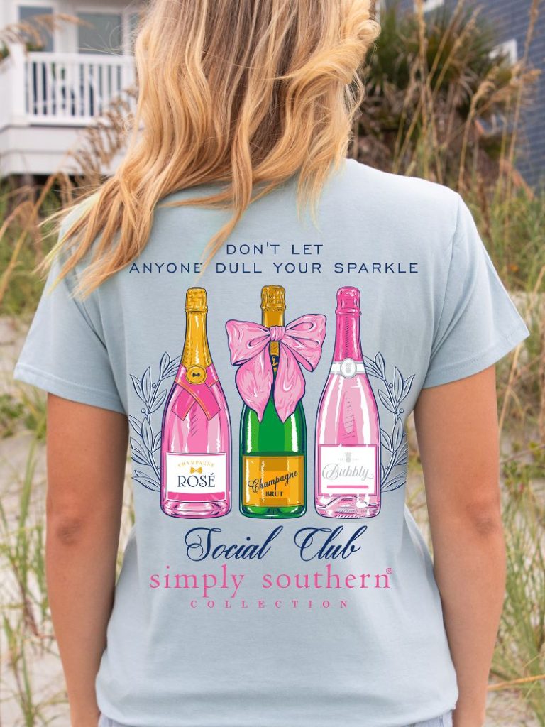 Simply Southern Dull Your Sparkle Social Club T-Shirt - SimplyCuteTees
