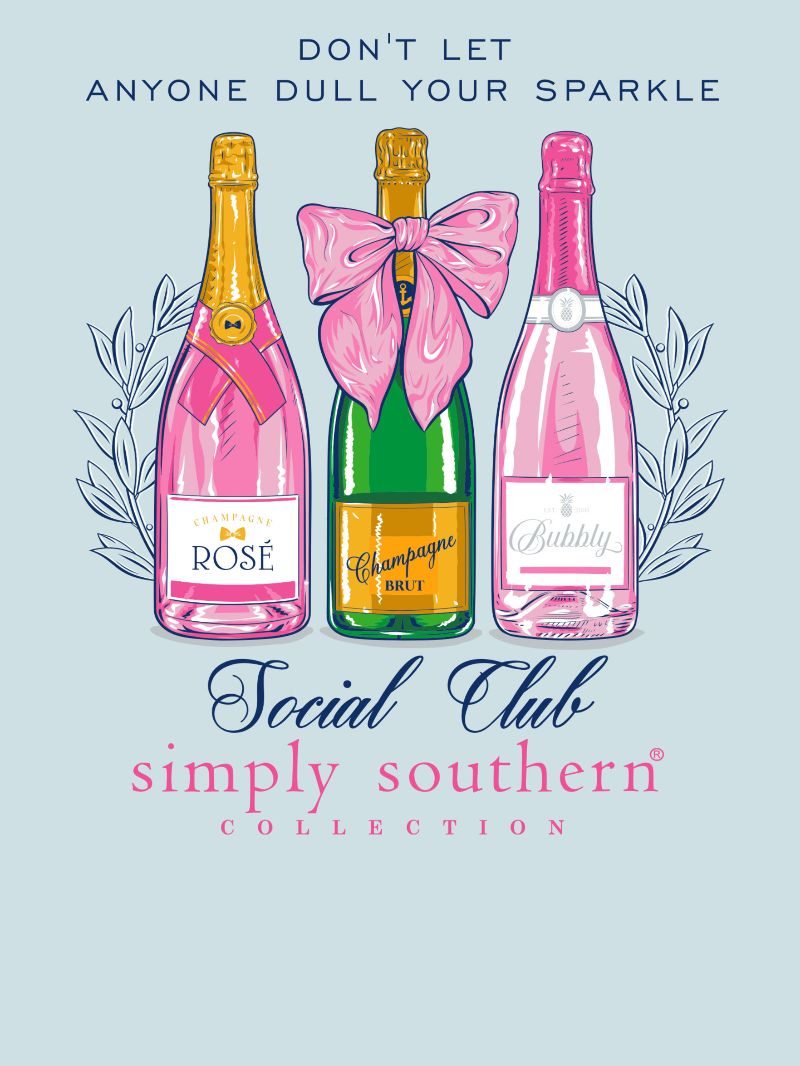 Simply Southern Dull Your Sparkle Social Club T-Shirt - SimplyCuteTees