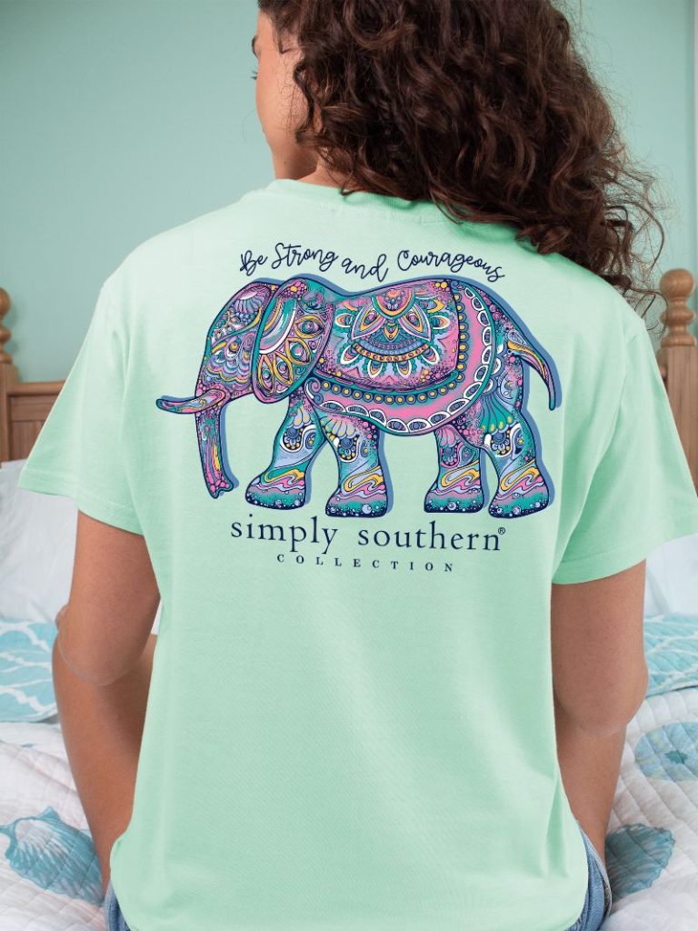 Simply Southern Be Strong Elephant T-Shirt