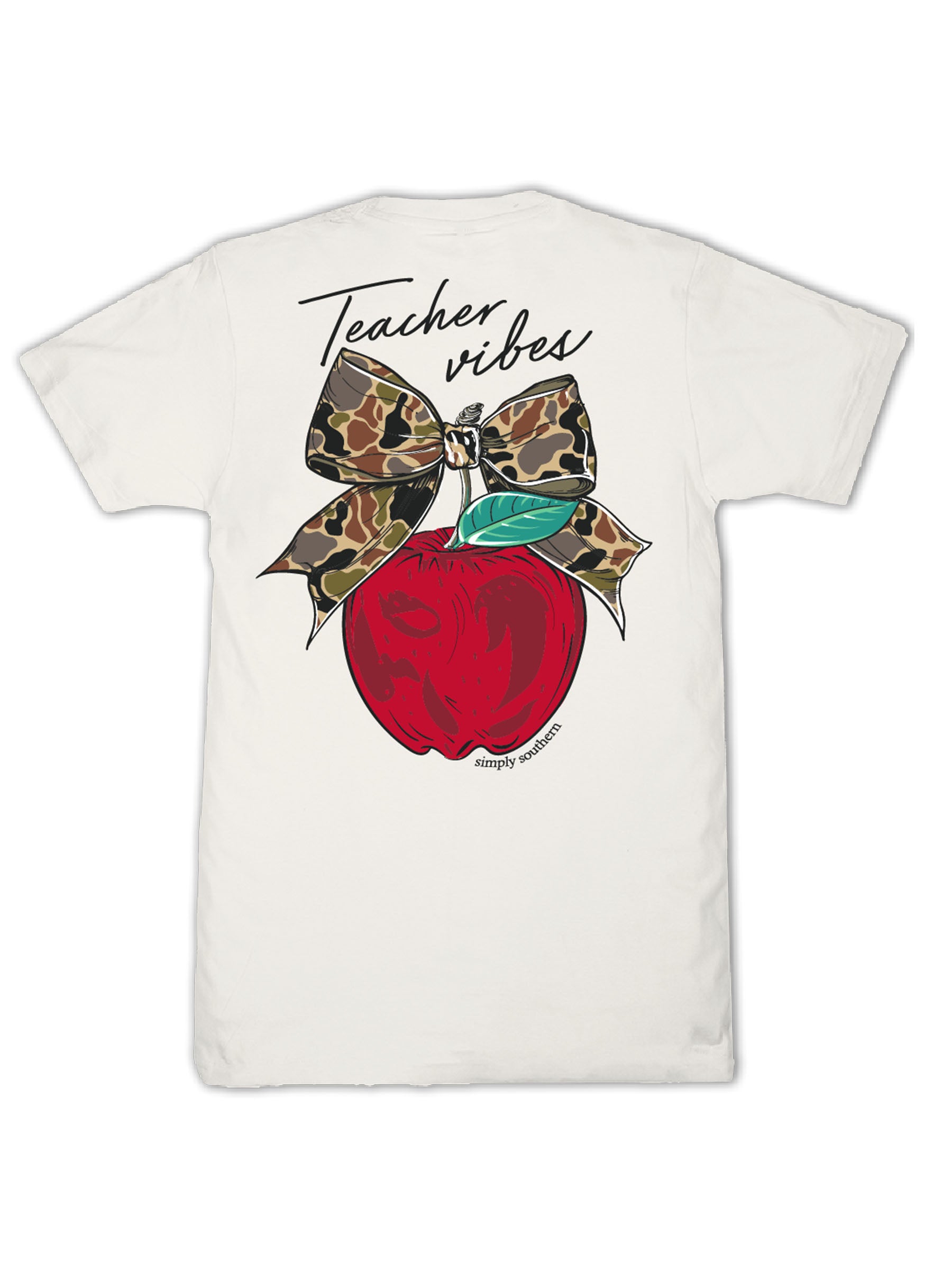Simply Southern Teacher Vibes Linen T-Shirt - SimplyCuteTees