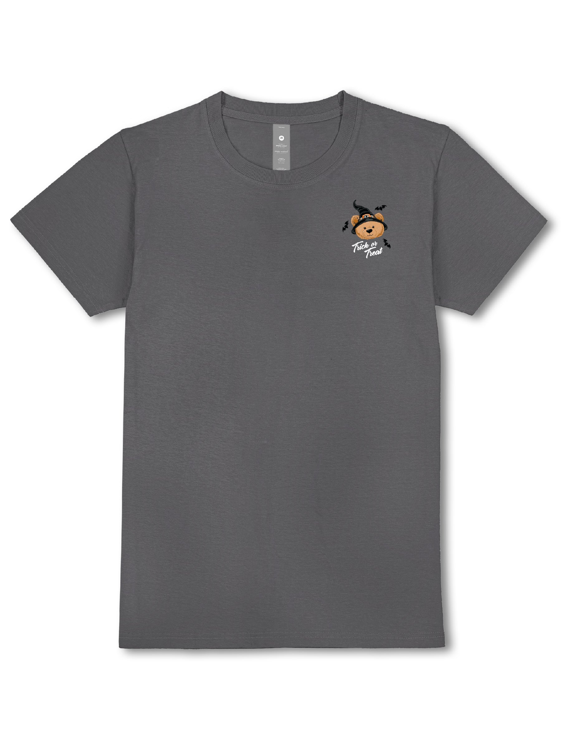 Simply Southern Teddy Candy Fall Washed Coal T-Shirt - SimplyCuteTees
